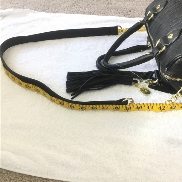 NWT, Gorgeous Steve Madden Satchel, Black In Color - Picture 6 of 8